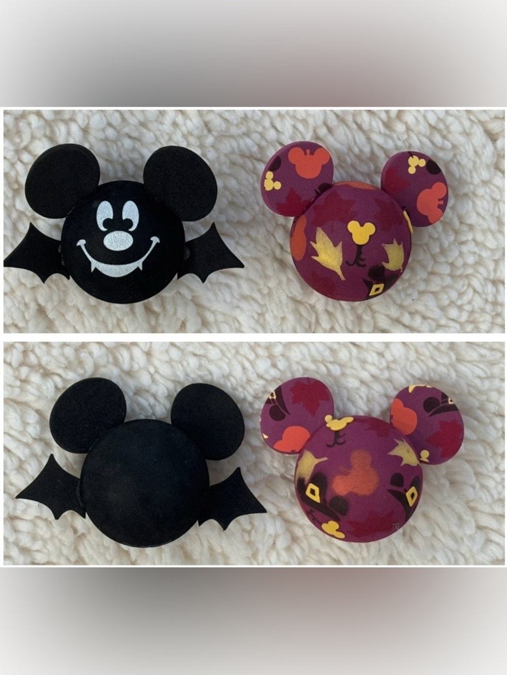 retired Disney fall / halloween Mickey antenna topper lot of 2 - NEW